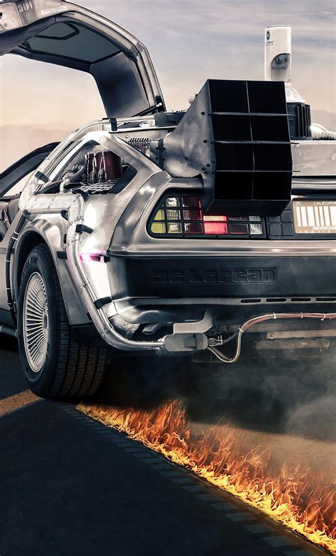 1280x2120 Delorean Back To The Future 4k Iphone 6 Hd 4k Wallpapers