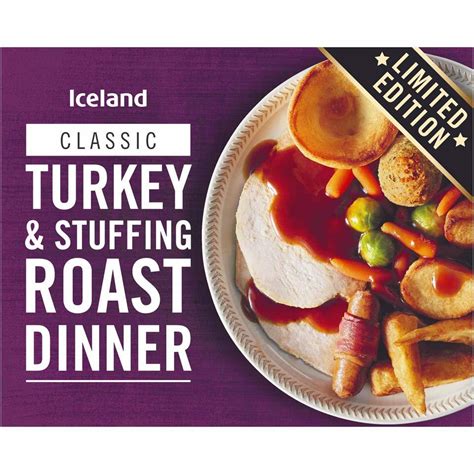 Iceland Turkey And Stuffing Roast Dinner 450g Traditional Iceland Foods