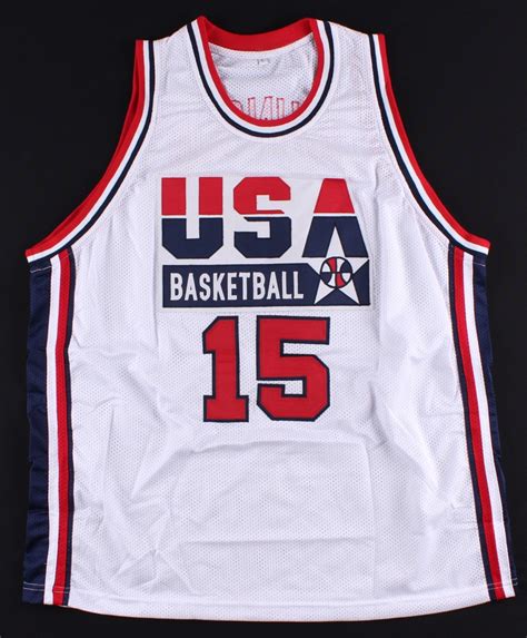 Magic Johnson Signed Team Usa Dream Team Jersey Psa Coa Pristine