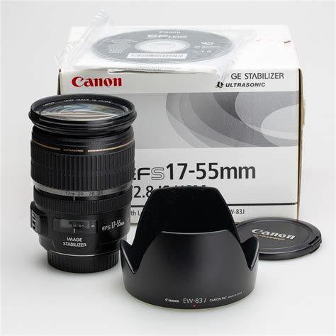 Lente Canon Ef S 17 55mm F28 Is Usm Parassol Orig Ew 83j Mercado