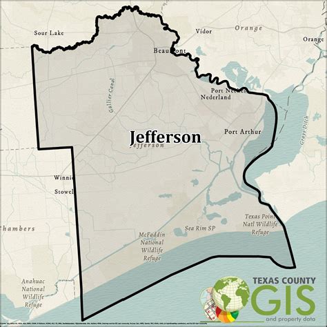 Jefferson County Gis Shapefile And Property Data Texas County Gis Data