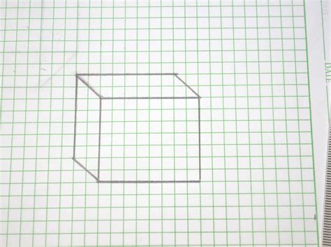 How To Draw A 3d Cube On Graph Paper Eradetontos