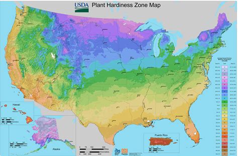 Usa Hardiness Zones Frost Dates Veseys