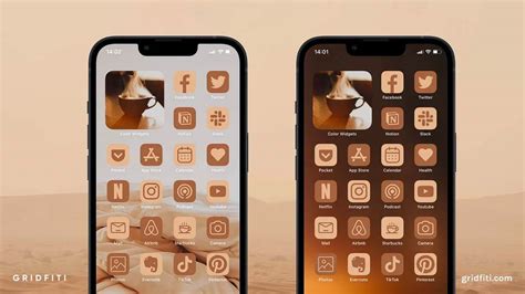 Brown App Icon Packs For Ios Iphone Ipad Gridfiti
