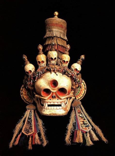 Mask From Mongolia Of The Citipati Lord Of The Cemetery Masks Art