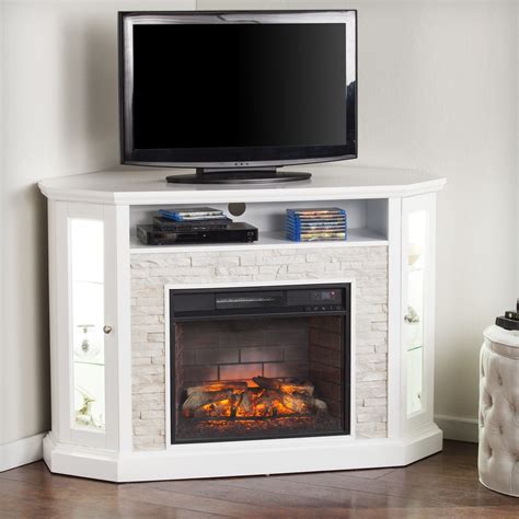 Brickstone Corner Convertible Infrared Electric Fireplace Corner