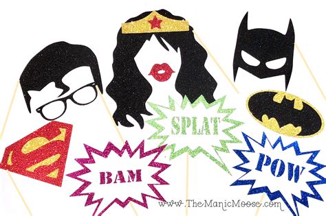 Superhero Photo Booth Props Magical Printable Ph