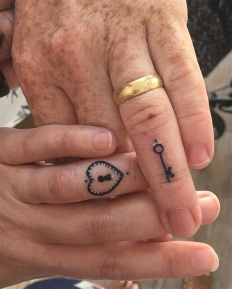 Lock And Key Couple Tattoo To Show Your Love Finger Tattoos For
