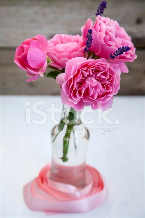 Small Pink Rose Bouquet Stock Photos