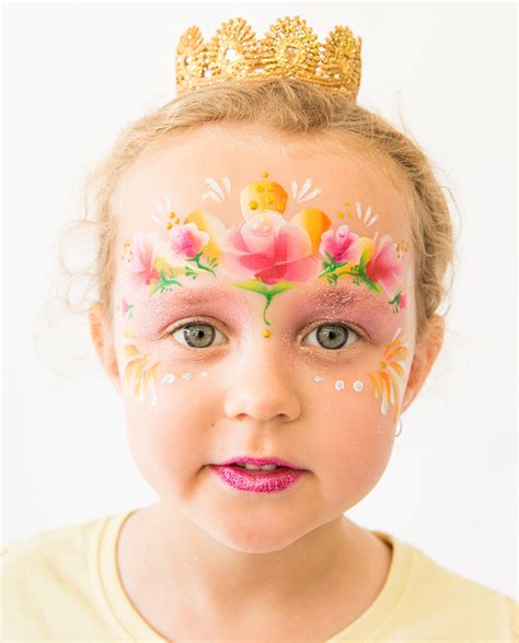 Princess Rose Face Painting Design By Brisbane Face Painter Fairy