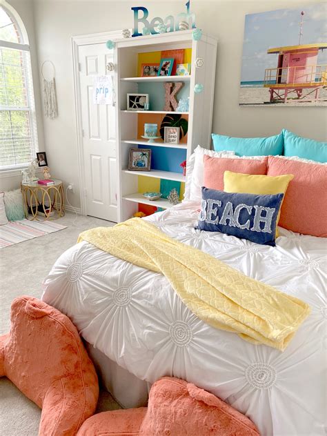 Teen Girl Beach Themed Bedroom Inspiration Decorating Tips