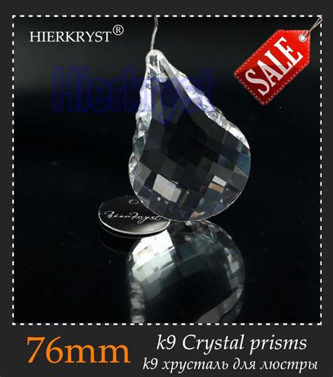 Hierkyst 20 Pcs K9 Glass Crystal Prisms Pendants Chandeliers Parts