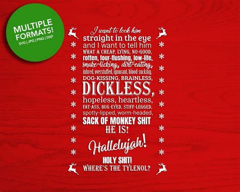 The 21 best ideas for christmas vacation quotes clark rant. Christmas Vacation Quote | Clark Griswold Rant | Digital ...