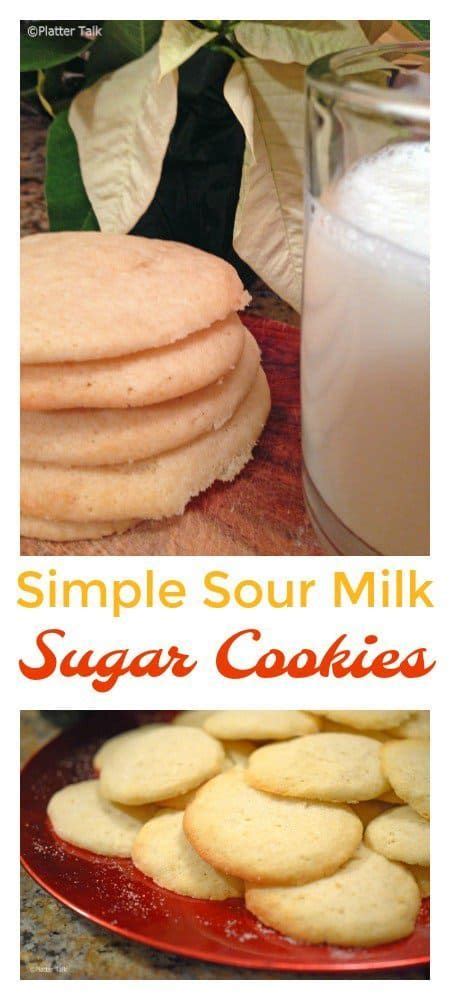 This Recipe For Simple Sour Milk Sugar Cookies Is A Timeess Classic