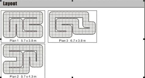 Four Different Sizes And Shapes Of The Floor Plan