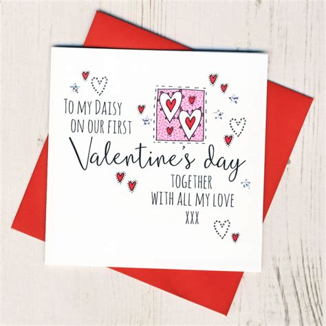 Personalised First Valentines Day Card