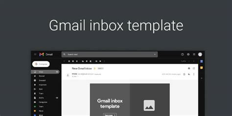 Figma Template Gmail Inbox Dark Theme Ui4free