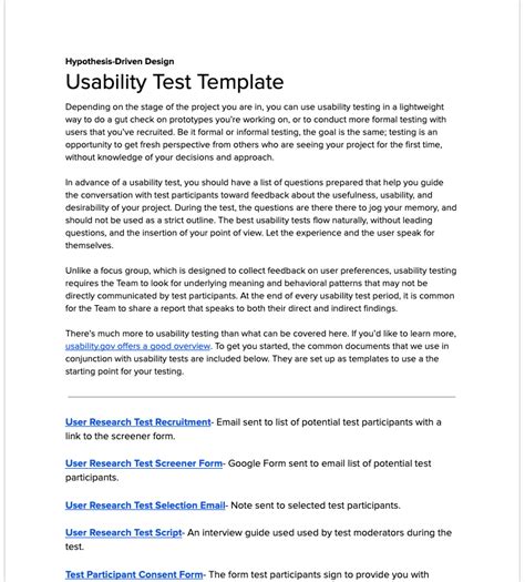 Time Saving Usability Testing Templates And Checklists