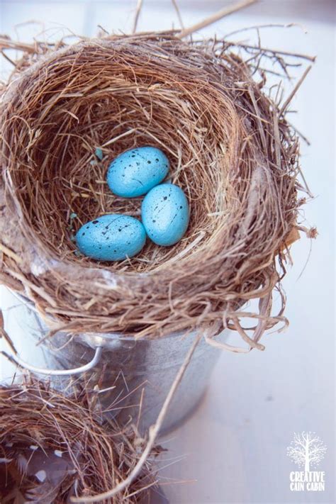 Diy Faux Eggs In A Nest Creative Cain Cabin Recipe Crafts Diy