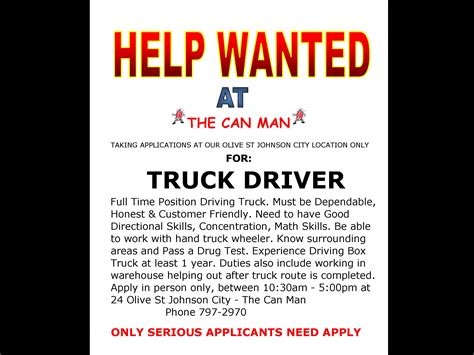 Truck Driver Truck Driver Duties