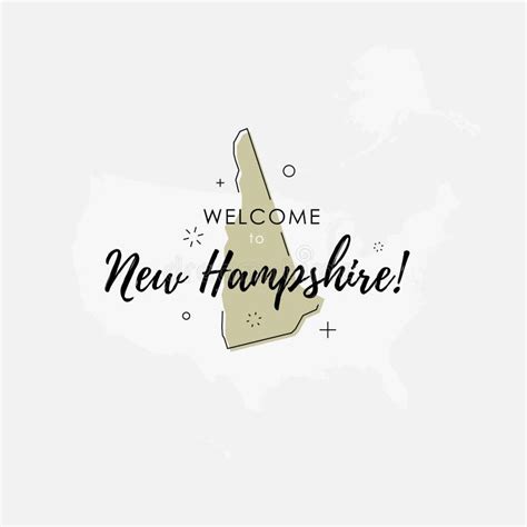 Welcome To New Hampshire Stock Illustration Illustration Of Tourism
