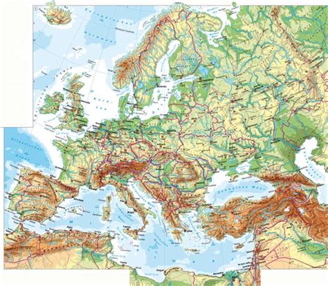Diercke Weltatlas Kartenansicht Europa Physische Übersicht 978