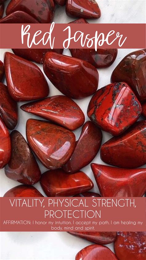 Red Jasper Tumbled Pocket Stone — Rocks With Sass In 2021 Crystal