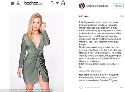 Boohoo Comes Under Fire For Using A Size 12 Model In Its Plus Size