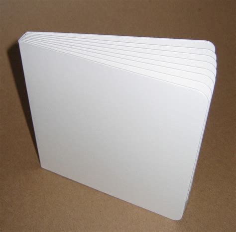 Plain White Chunky Board Book With 16 Pages