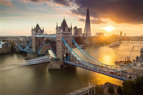 Hd Wallpaper Tower Bridge London Thames England River City