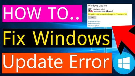 Fix Windows Update Error We Couldnt Install Some Updates Because The PC Was Turned Off