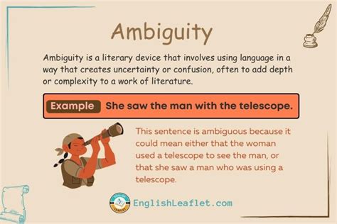 Ambiguity Literary Device 4 Types Are Semantic Syntactic Lexical And