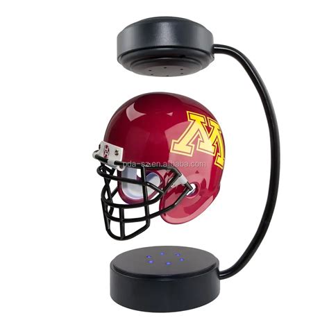 New Magnetic Levitation Floating Nfl Football Helmet Dipslay Racks