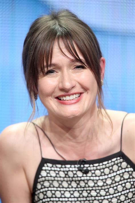 Actress Emily Mortimer Speaks Onstage During The Doll