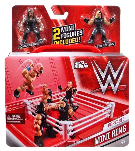Wwe Wrestling Mighty Minis Portable Mini Ring Playset Seth Rollins