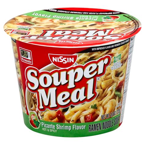 Nissin Cup Noodles Souper Meal Picante Shrimp Hot And Spicy Shop Soups And Chili At H E B
