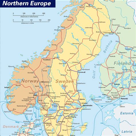 Map Of Norway Sweden And Finland Myths Norway Is Not The Capitol Of