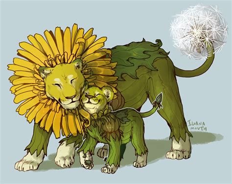 Iguanamouth A Double Dandy Lion Commission For Ellie Based Off Of