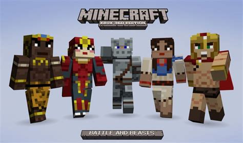 Minecraft Xbox 360 Edition Battle And Beasts Skin Pack Coming Wednesday
