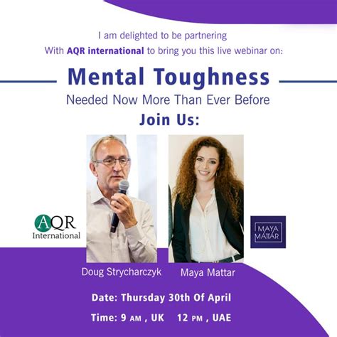 Webinar Mental Toughness Needed Now More Than Ever Before Aqr International