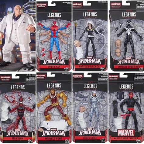 Hasbro Marvel Legends Spider Man Kingpin Baf Set Of 7 Figures Robo