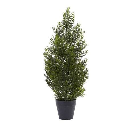 Nearly Natural Indoor And Outdoor 2 Ft Artificial Mini Cedar Pine Tree