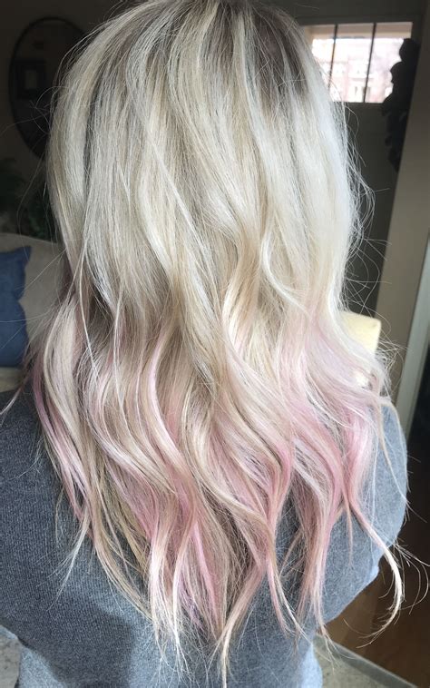 Blonde Hair With Pink Highlights Pictures 20 Trendy Pink Ombre
