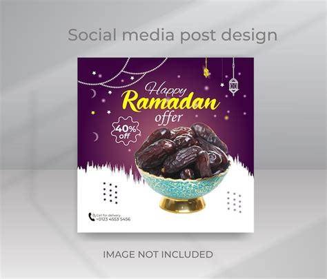 Premium Vector Ramadan Special Food Menu Social Media Post Design