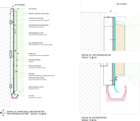 Green Wall Specification And Drawings Biotecture