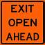 Exit Open Ahead E5 H2b  Akron Safety Lite Traffic And Construction