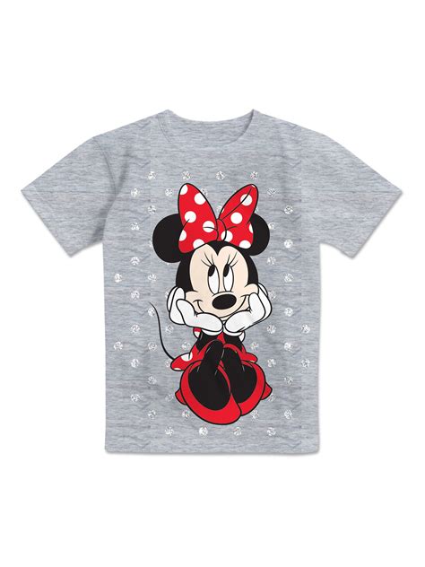 Minnie Mouse Girls Short Sleeve T Shirt Sizes 4 16