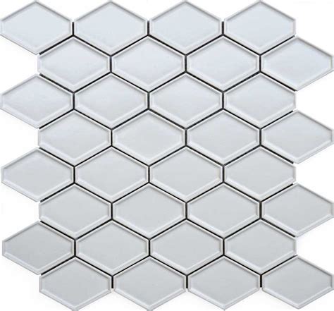 Elongated Hexagon Porcelain Mosaic Arvex Mosaic