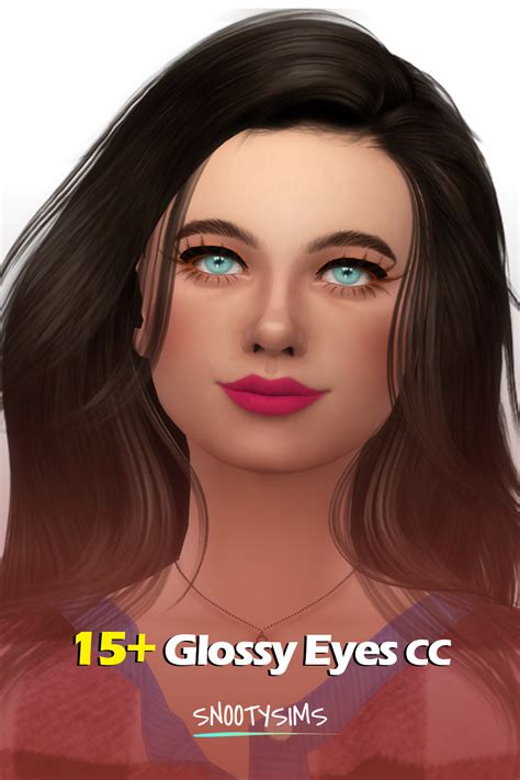Sims Who Have Glossy Eyes Always Look Super Cute And Adorable If You