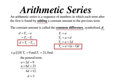 11x1 T10 01 Definitions And Arithmetic Series